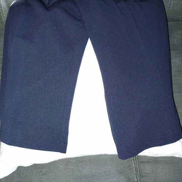 Navy Capri's w/gold bottom at waist - Picture 5 of 6